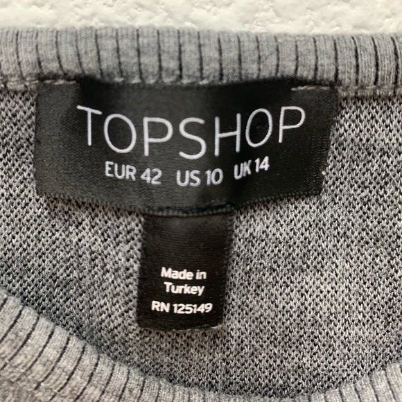 Topshop Crop Top, Size 10 - Picture 3 of 7